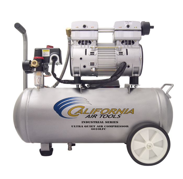 California Air Tools 6010Lfc Ultra Quiet & Oil-Free 1.0 Hp, 6.0 Gal. Steel Tank Air Compressor (Condor Pressure Switch)
