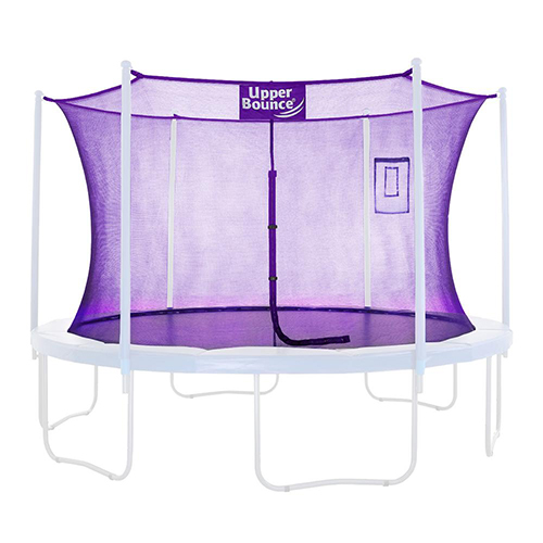 Upper Bounce Trampoline Safety Enclosure Replacement Net with Smartphone/Tablet Selfie & Livestream Pouch, Fits 15 FT Round Fram